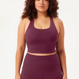 Girlfriend Collective Purple Sports Bra